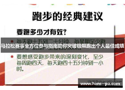 马拉松赛事全方位参与指南助你突破极限跑出个人最佳成绩